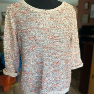 Textured 3/4 sleeve shirt